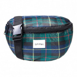 Spiral Plaid Bum Bag (Green)