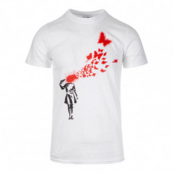 Banksy Butterfly Skinny T...