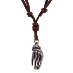 Leather Knife Hand Necklace...